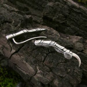 Raven Claw Ear Climber Earrings