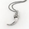 Dragon claw necklace in sterling silver