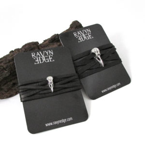 Raven Skull Couples Bracelet Set