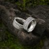 Dragon scale unique matching wedding bands his and hers