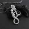 Sterling silver mermaid necklace for sale