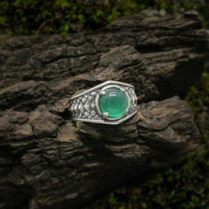 Green Onyx Draco Ring