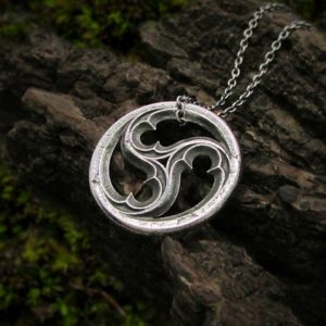 Triskelion Gothic Window Necklace