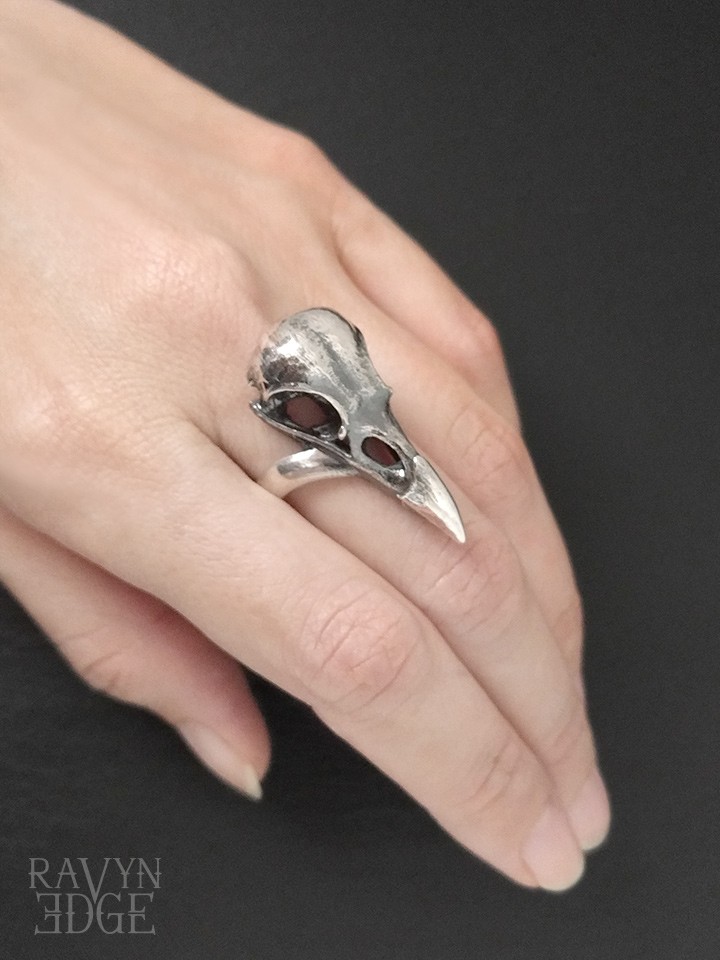 Sterling Silver Mens Sugar Skull Rings