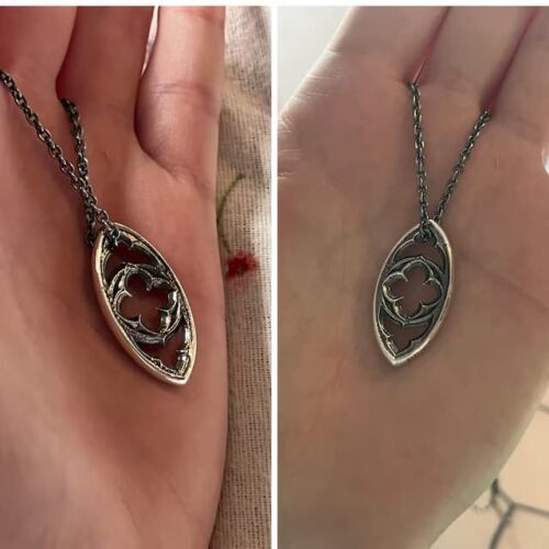 Evil Eye Gothic Window Necklace photo review