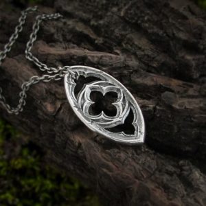 Evil Eye Gothic Window Necklace