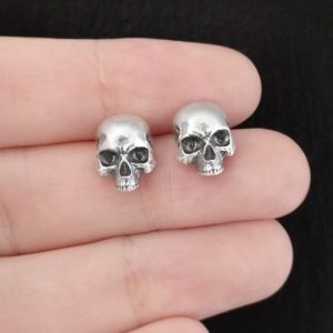 Tiny Skull Stud Earrings