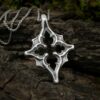Polaris north star necklace, gothic cathedral jewelry