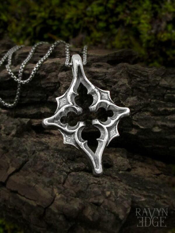 Polaris north star necklace, gothic cathedral jewelry