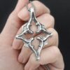 North star pendant necklace, high quality gothic jewelry