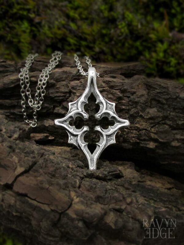 Polaris north star necklace, gothic cathedral jewelry