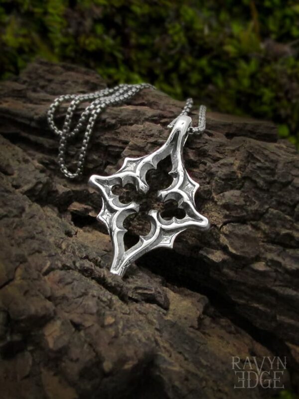 North star pendant necklace, high quality gothic jewelry