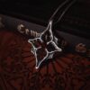 Wishing star window necklace, gothic architecture jewelry