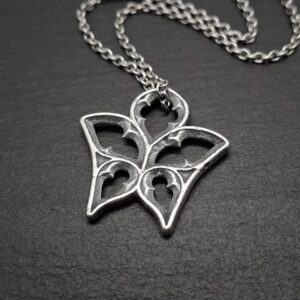 Gothic Window Butterfly Necklace