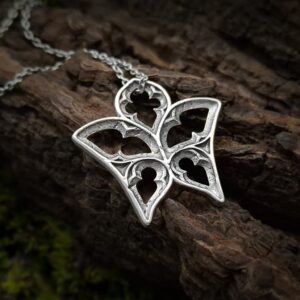 Gothic Window Butterfly Necklace