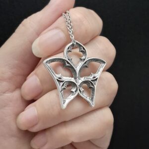 Gothic Window Butterfly Necklace